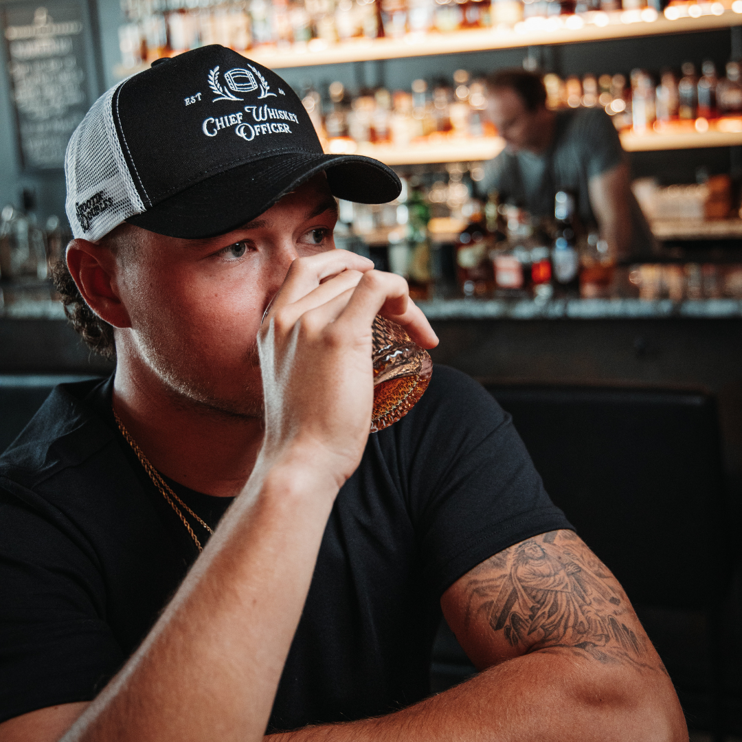 Chief Whiskey Officer - Black & White Trucker